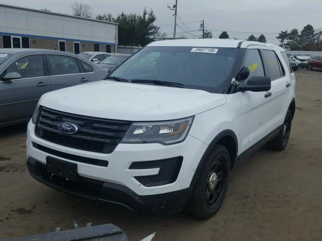 1FM5K8AR4GGA71873 - 2016 FORD EXPLORER P WHITE photo 2