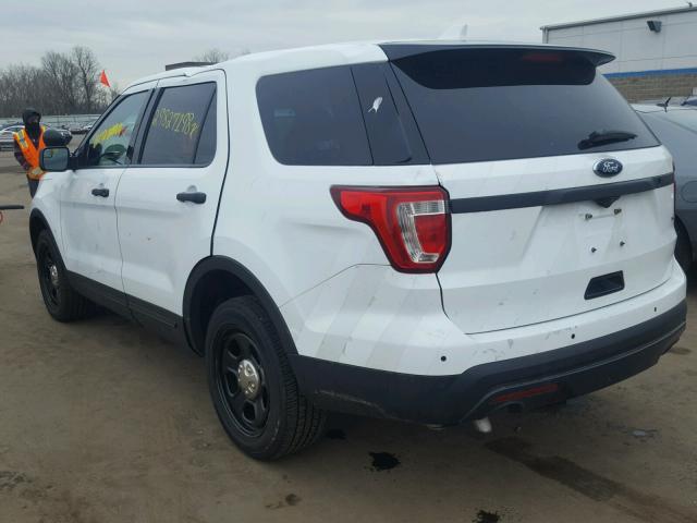 1FM5K8AR4GGA71873 - 2016 FORD EXPLORER P WHITE photo 3