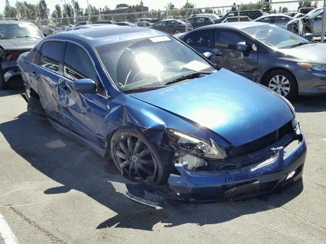 1HGCM66866A041917 - 2006 HONDA ACCORD EX BLUE photo 1