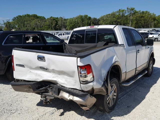 1FTRX125X5KC67076 - 2005 FORD F150 WHITE photo 4