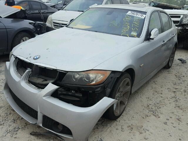 WBAVB73528P102173 - 2008 BMW 335 I SILVER photo 2