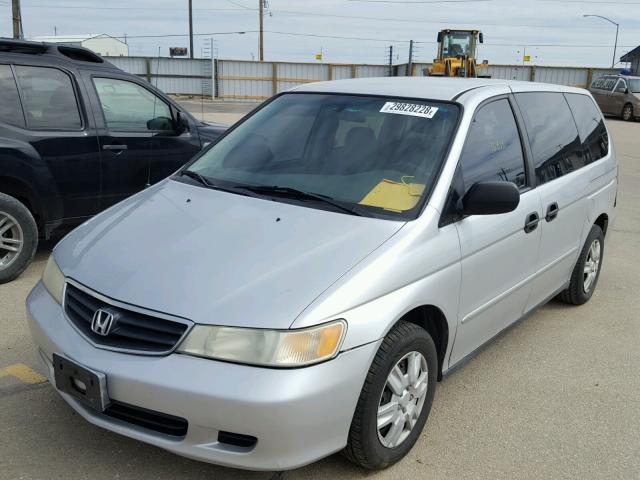 5FNRL18542B052207 - 2002 HONDA ODYSSEY LX SILVER photo 2