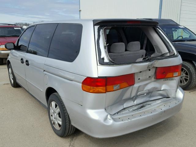 5FNRL18542B052207 - 2002 HONDA ODYSSEY LX SILVER photo 3