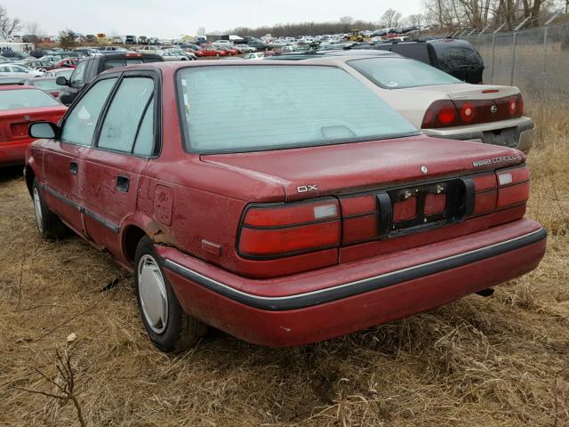 2T1AE94A0NC185161 - 1992 TOYOTA COROLLA DL RED photo 3