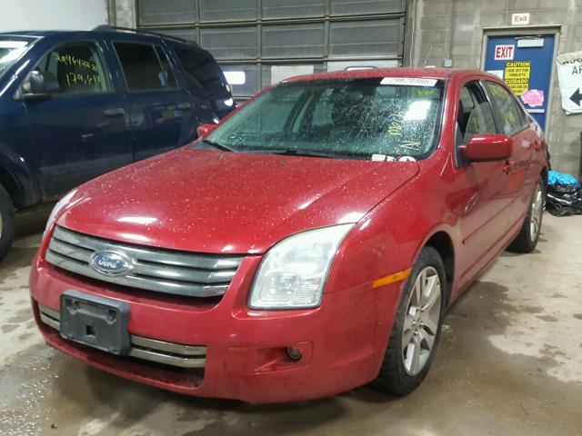 3FAHP07Z87R276719 - 2007 FORD FUSION SE RED photo 2