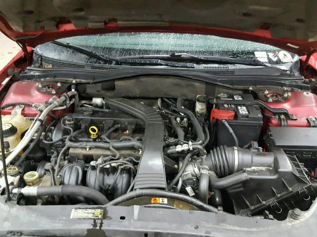 3FAHP07Z87R276719 - 2007 FORD FUSION SE RED photo 7