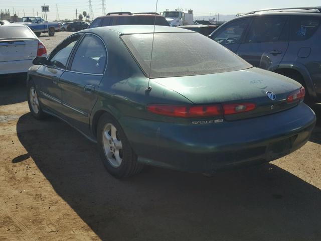 1MEFM53S5XG633117 - 1999 MERCURY SABLE LS GREEN photo 3