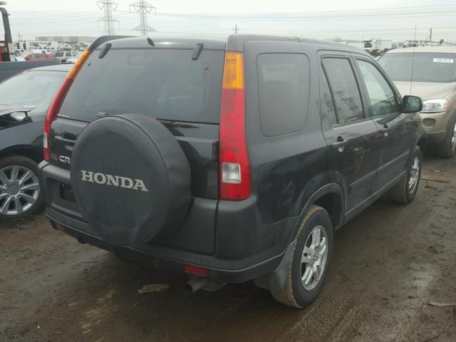 JHLRD78832C000450 - 2002 HONDA CR-V EX BLACK photo 4