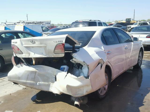 JTHBF30G636001062 - 2003 LEXUS ES 300 WHITE photo 4