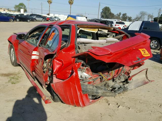 1G2NF52E41M637045 - 2001 PONTIAC GRAND AM S RED photo 3