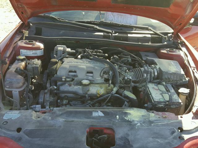 1G2NF52E41M637045 - 2001 PONTIAC GRAND AM S RED photo 7