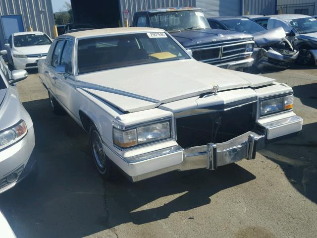 1G6DW5476MR713672 - 1991 CADILLAC BROUGHAM WHITE photo 1