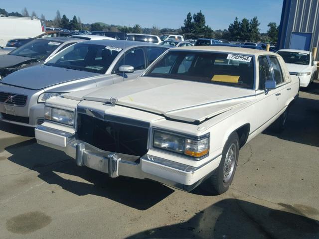 1G6DW5476MR713672 - 1991 CADILLAC BROUGHAM WHITE photo 2