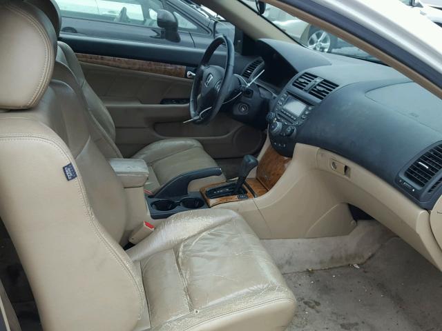1HGCM72624A008551 - 2004 HONDA ACCORD EX WHITE photo 5