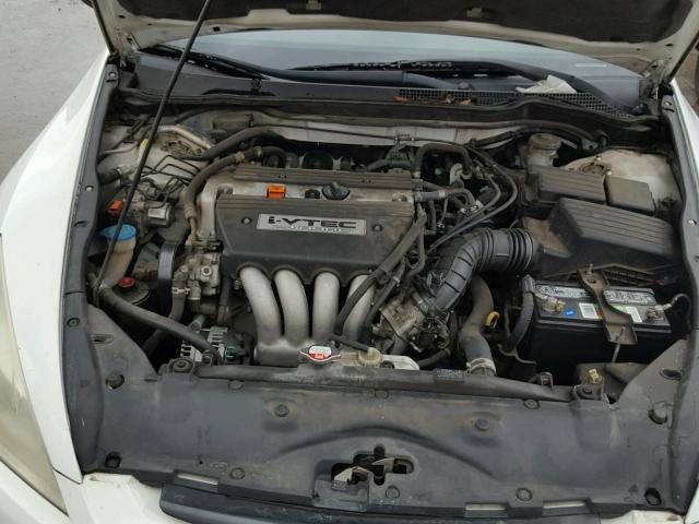 1HGCM72624A008551 - 2004 HONDA ACCORD EX WHITE photo 7