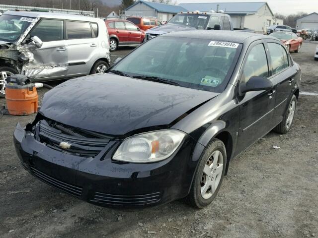 1G1AL58F387235814 - 2008 CHEVROLET COBALT LT BLACK photo 2