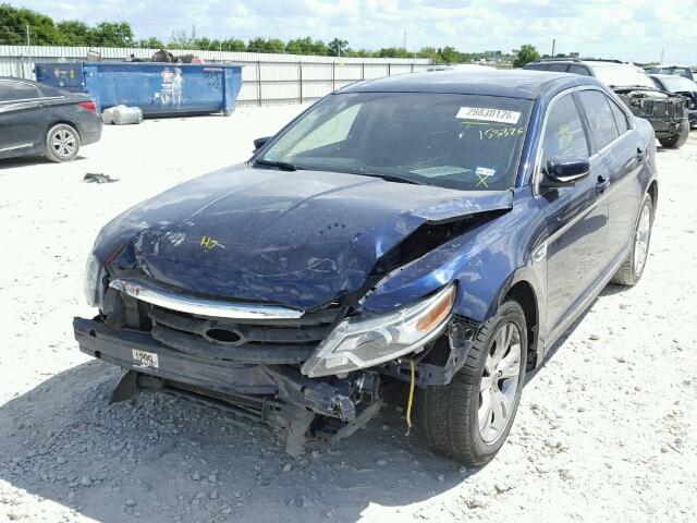 1FAHP2EW2BG153325 - 2011 FORD TAURUS SEL BLUE photo 2