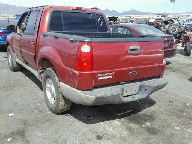 1FMZU77E61UC33697 - 2001 FORD EXPLORER S RED photo 3