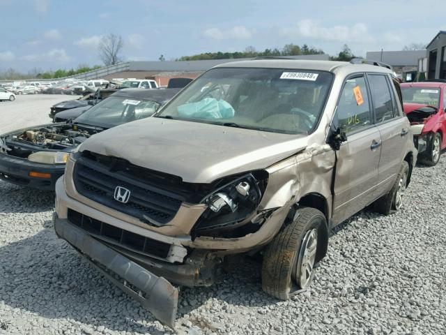 2HKYF18444H571014 - 2004 HONDA PILOT EX TAN photo 2