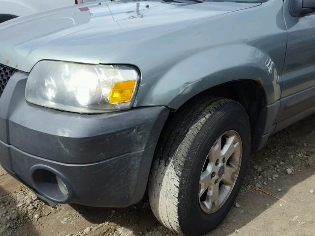 1FMYU93176KB08141 - 2006 FORD ESCAPE XLT GRAY photo 9