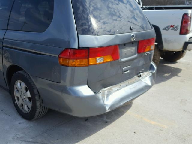 2HKRL18982H517916 - 2002 HONDA ODYSSEY EX GRAY photo 9