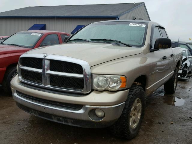 1D7HU18N65S325573 - 2005 DODGE RAM 1500 S GOLD photo 2