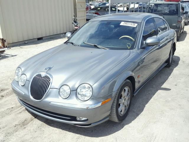 SAJEA01T63FM83038 - 2003 JAGUAR S-TYPE GRAY photo 2