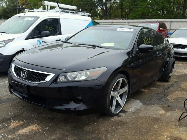 1HGCS12839A024950 - 2009 HONDA ACCORD EXL BLACK photo 2