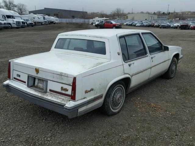 1G6CD6980G4236988 - 1986 CADILLAC DEVILLE BA WHITE photo 4