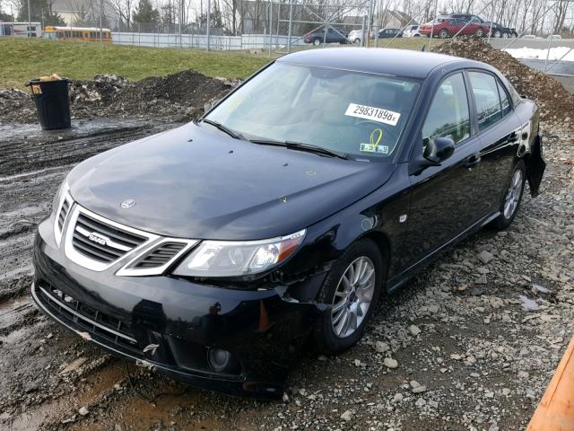 YS3FA4CY8A1617649 - 2010 SAAB 9-3 2.0T BLACK photo 2