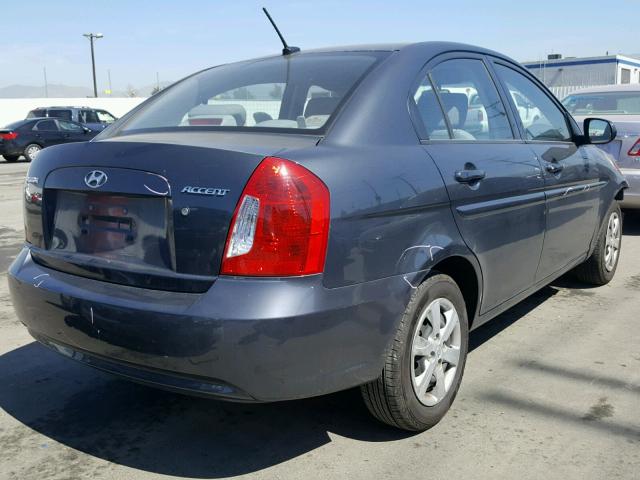 KMHCN4AC5BU613852 - 2011 HYUNDAI ACCENT GLS CHARCOAL photo 4