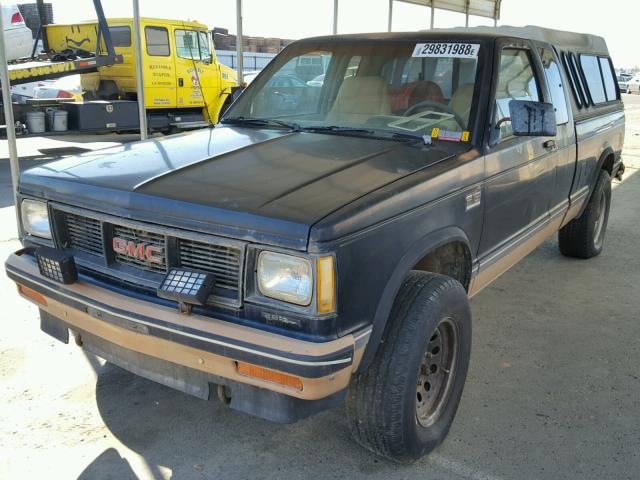 1GTDT14R9H8521495 - 1987 GMC S TRUCK S1 BLACK photo 2