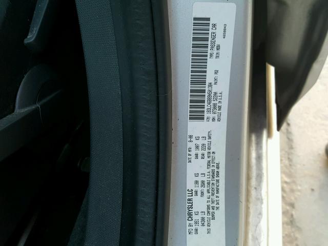 1B3LC46B89N501384 - 2009 DODGE AVENGER SE SILVER photo 10