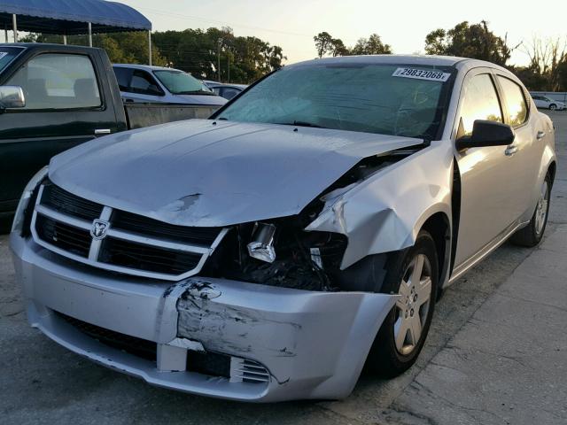 1B3LC46B89N501384 - 2009 DODGE AVENGER SE SILVER photo 2