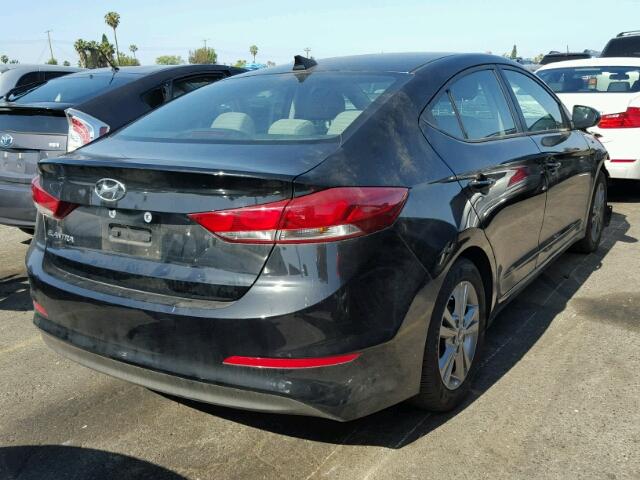 KMHD84LF1HU176458 - 2017 HYUNDAI ELANTRA SE BLACK photo 4