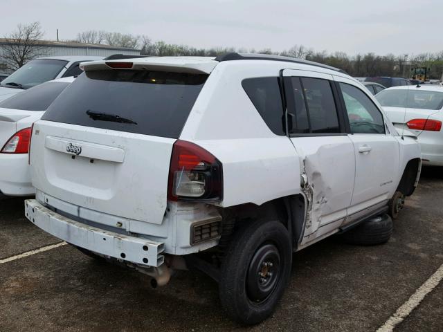1C4NJCBA0FD325789 - 2015 JEEP COMPASS SP WHITE photo 4