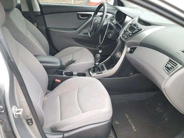 KMHDH4AE9DU006529 - 2013 HYUNDAI ELANTRA GL GRAY photo 5