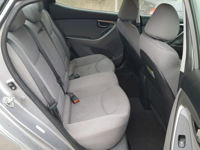 KMHDH4AE9DU006529 - 2013 HYUNDAI ELANTRA GL GRAY photo 6