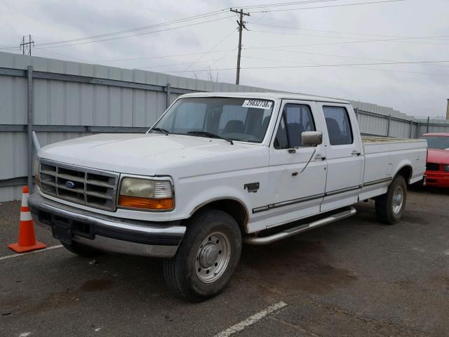 1FTJW35F7VEC76073 - 1997 FORD F350 WHITE photo 2