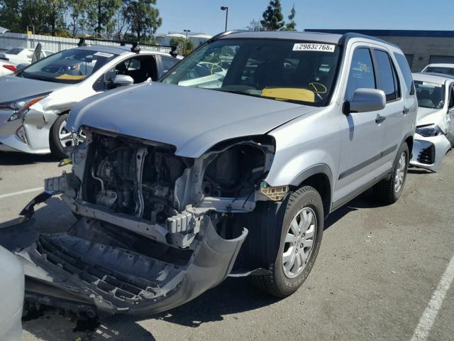 JHLRD78835C022274 - 2005 HONDA CR-V EX SILVER photo 2