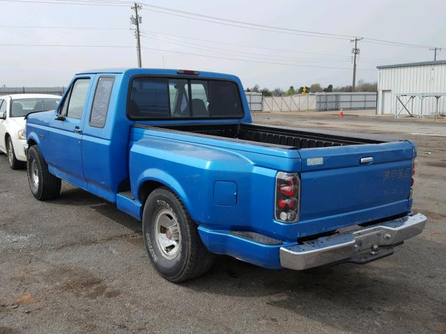 1FTEX15N8RKA71086 - 1994 FORD F150 BLUE photo 3