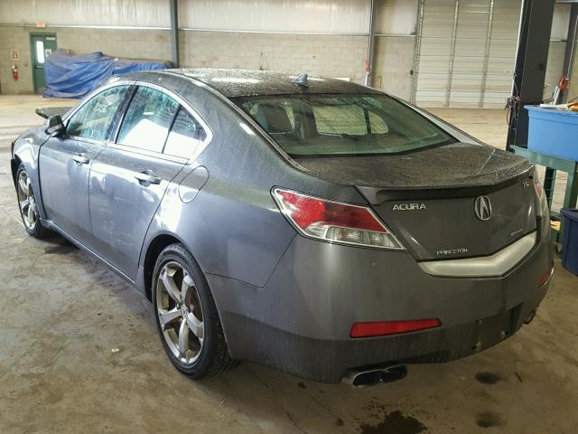 19UUA9F54AA002398 - 2010 ACURA TL GRAY photo 3