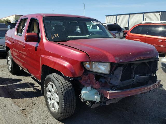 2HJYK16546H528422 - 2006 HONDA RIDGELINE RED photo 1