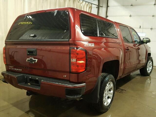 3GCUKREC2GG378393 - 2016 CHEVROLET SILVERADO RED photo 4