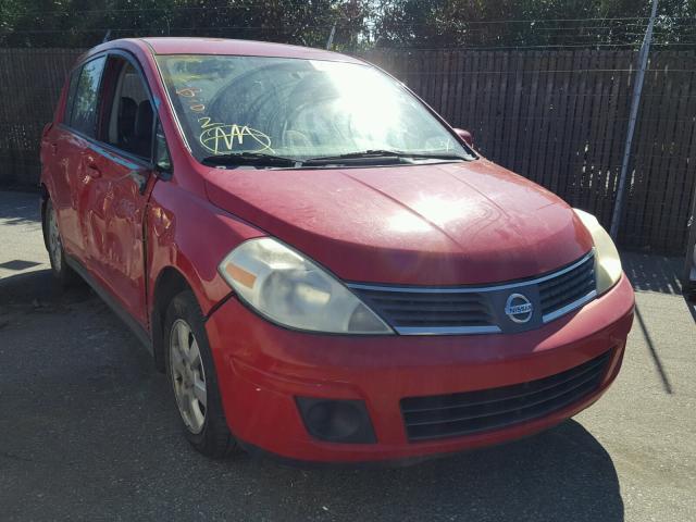 3N1BC13E97L353964 - 2007 NISSAN VERSA S RED photo 1