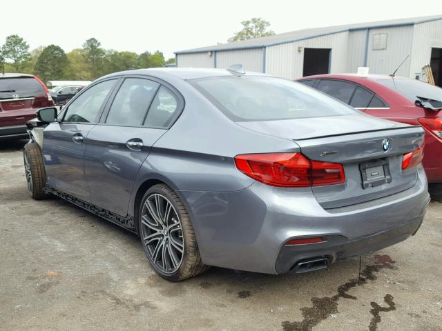 WBAJB9C58JB035771 - 2018 BMW M550XI GRAY photo 3