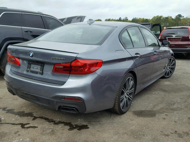 WBAJB9C58JB035771 - 2018 BMW M550XI GRAY photo 4