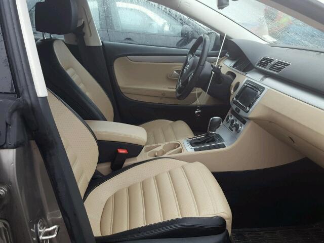 WVWBP7AN6DE511387 - 2013 VOLKSWAGEN CC SPORT BROWN photo 5