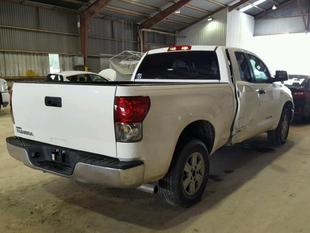 5TFRU54169X018325 - 2009 TOYOTA TUNDRA DOU WHITE photo 4