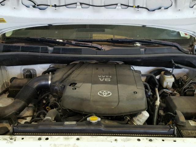 5TFRU54169X018325 - 2009 TOYOTA TUNDRA DOU WHITE photo 7